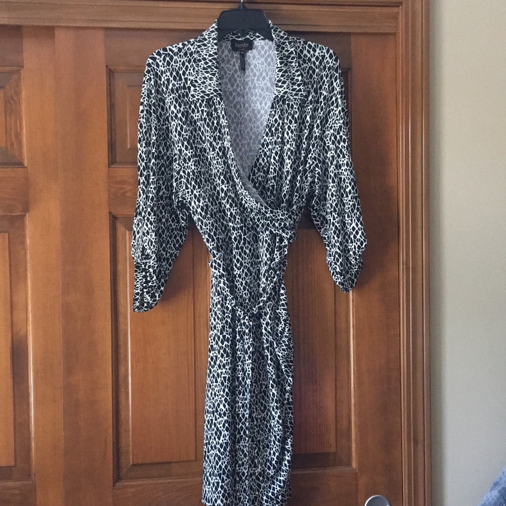 Long sleeve Laundry dress black & white